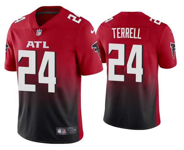 Mens Atlanta Falcons #24 A.J. Terrell 2020 Red 2nd Alternate Vapor Limited NFL Stitched NFL Jersey